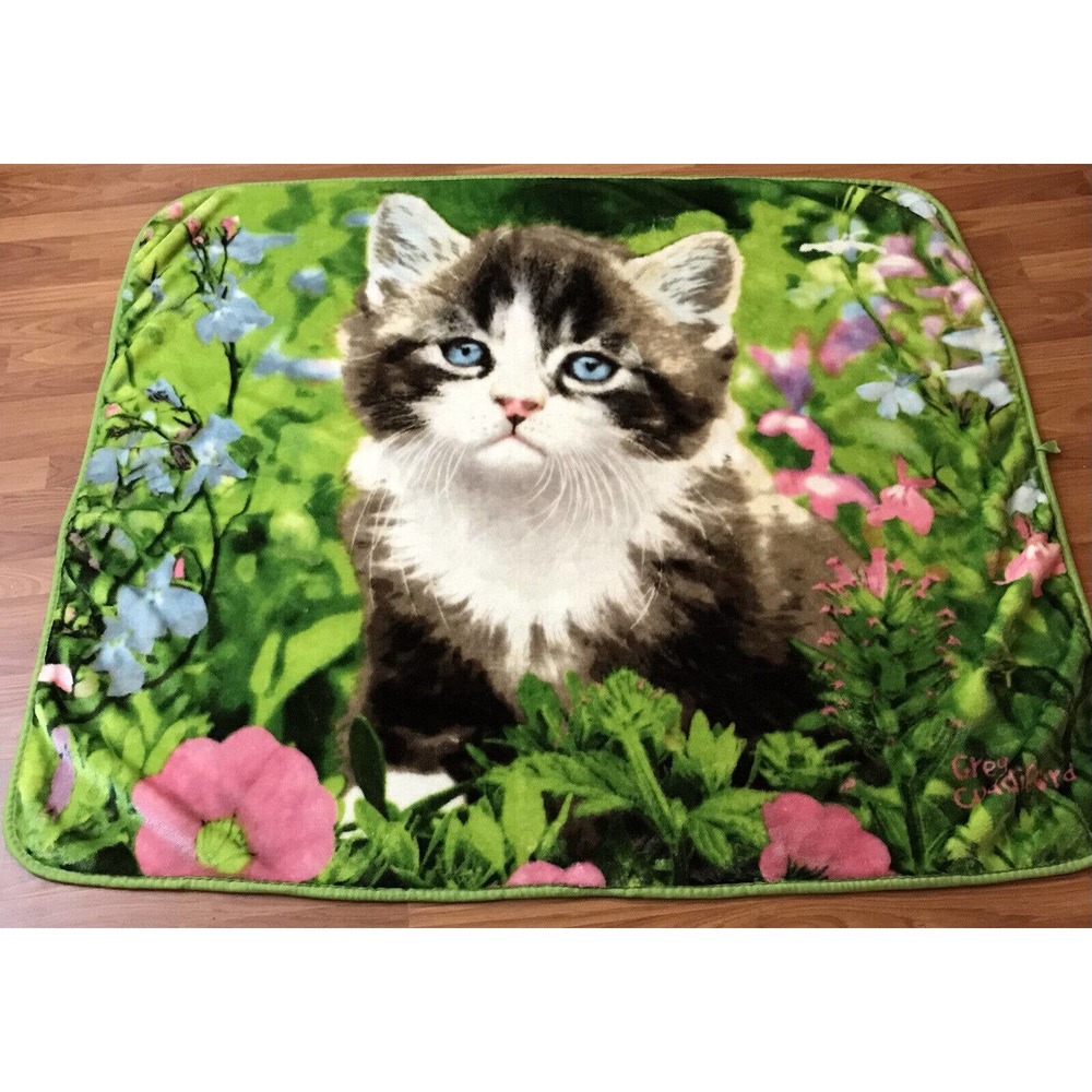 Greg Cuddiford Kitten in the Meow Dow Blanket